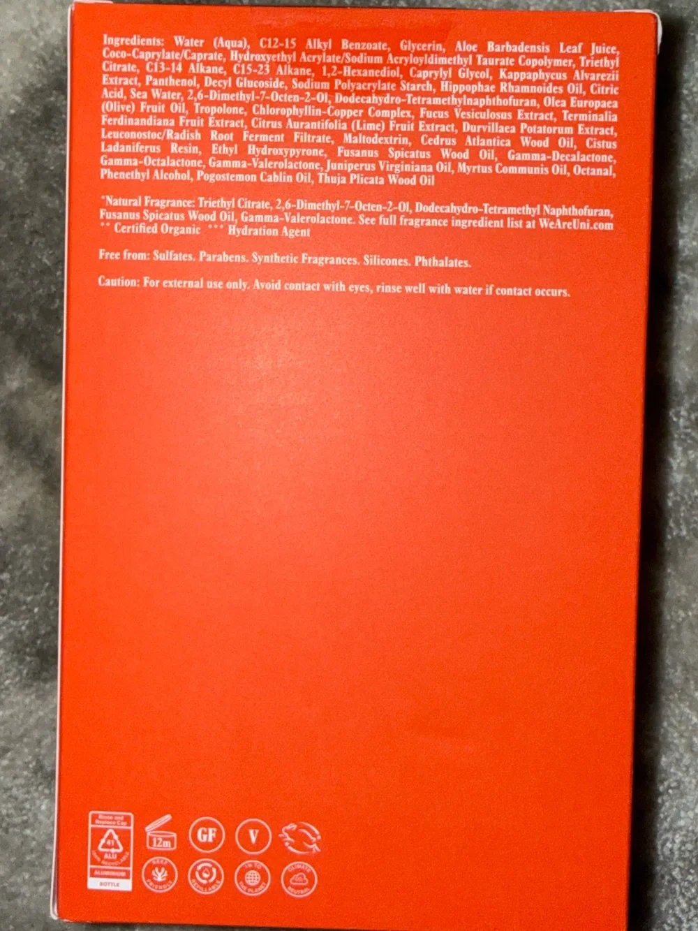 Uni 24-Hour Hydrating Body Serum NWT